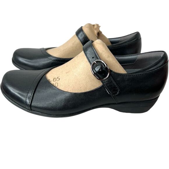 DANSKO Fawna Classic Mary Jane Milled Nappa Leather in Black Women's Size 39 = 8 - Picture 4 of 15